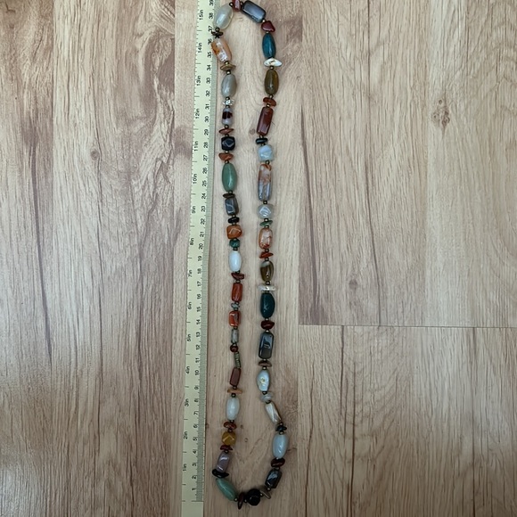 Agate gemstone necklace - Picture 4 of 8